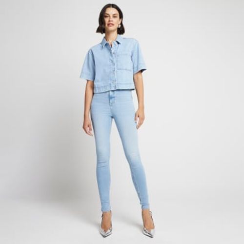 River Island Womens Blue High...