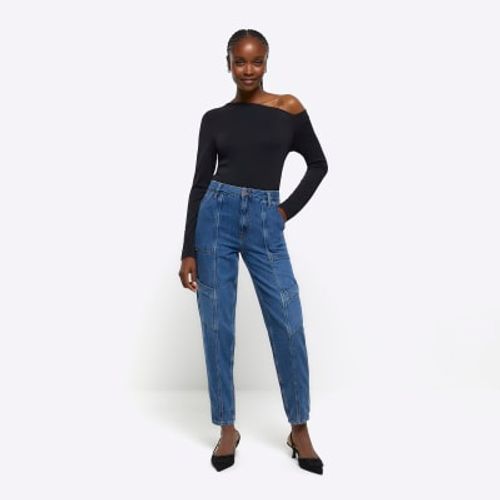 High Waisted Tapered Jeans