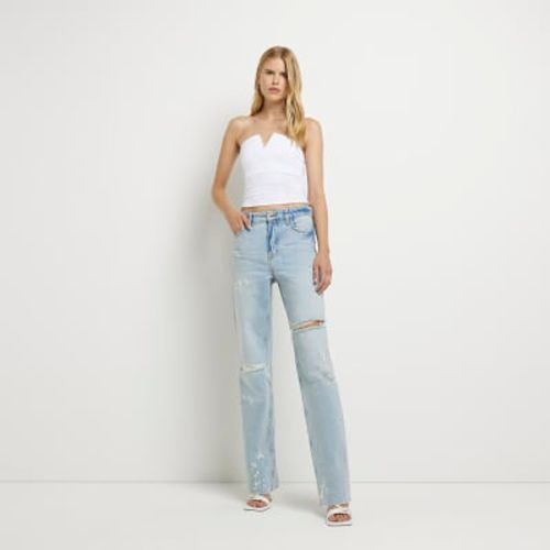 River Island Womens Blue High Waisted Skinny Jeans | £20.00 | Mirror Online