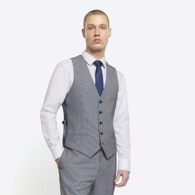 Fitted top waistcoat mens