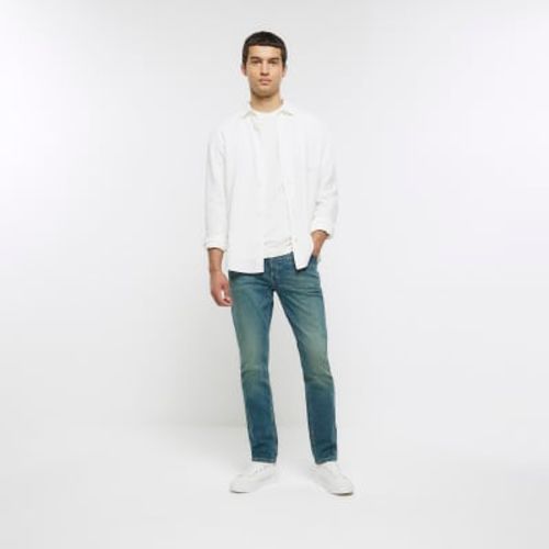 Mens River Island Blue Slim...