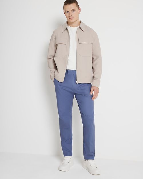 Mens River Island Blue Slim...