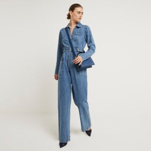 River Island Womens Blue Zip...