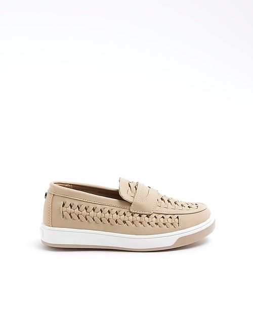 River Island Boys Beige Weave...