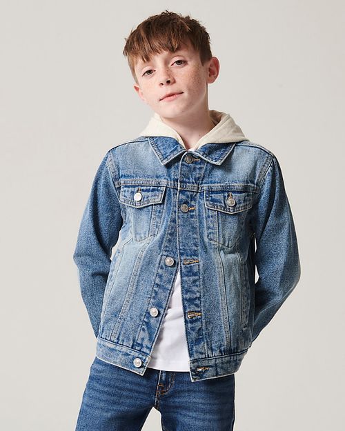 River Island Boys Blue Hooded...