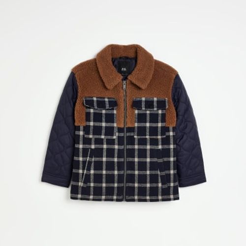 River Island Boys Navy Check...