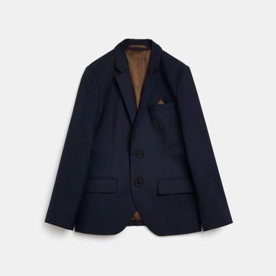 River Island Boys Navy suit blazer jacket Compare Trinity Leeds