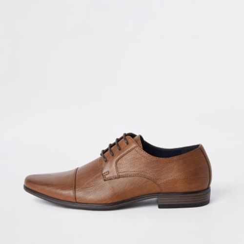 Mens River Island Brown Faux...