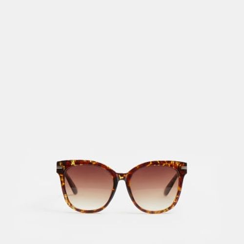 River Island monogram cat eye sunglasses in black