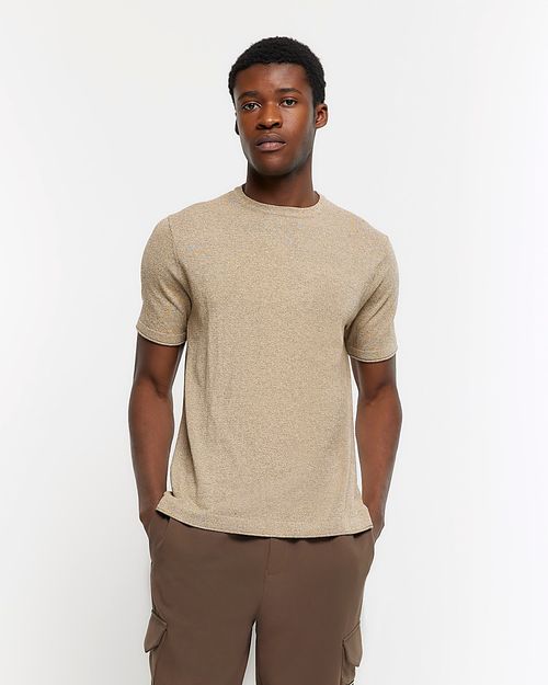 Mens River Island Brown Slim...