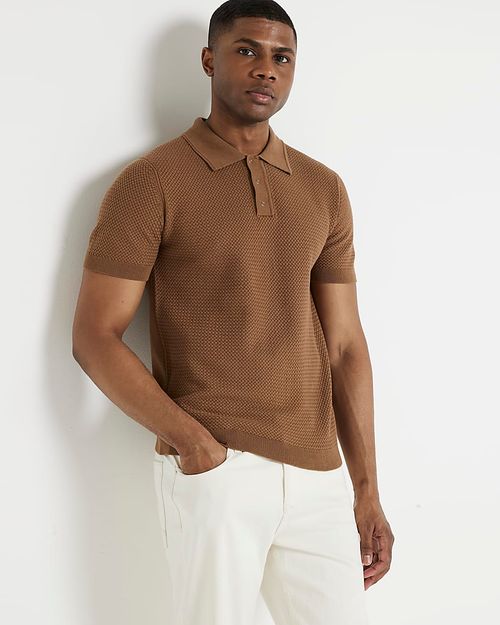 Mens River Island Brown Slim...