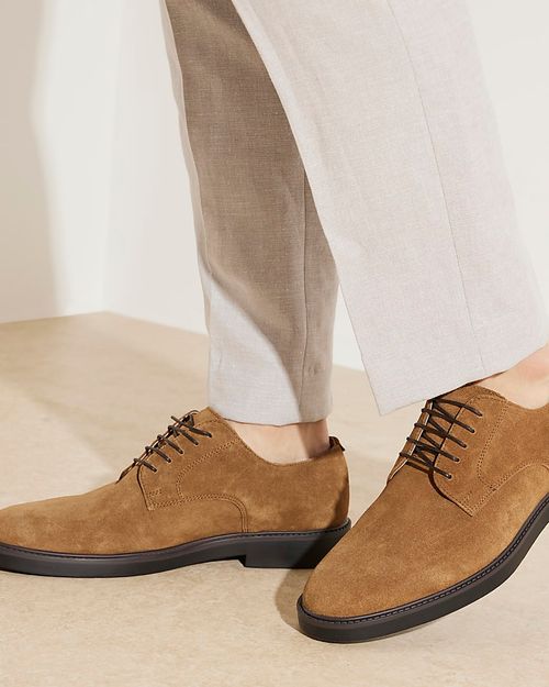 Mens River Island Brown Suede...