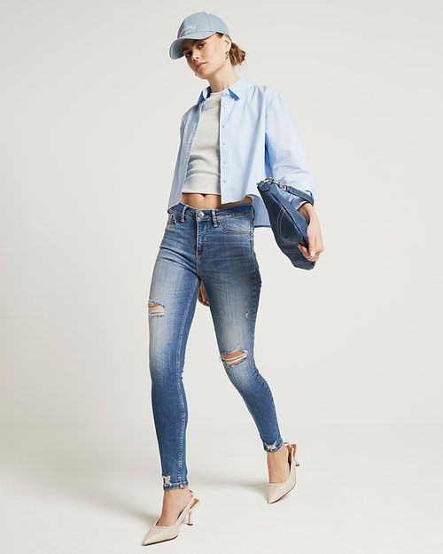 River Island Womens Denim Mid...