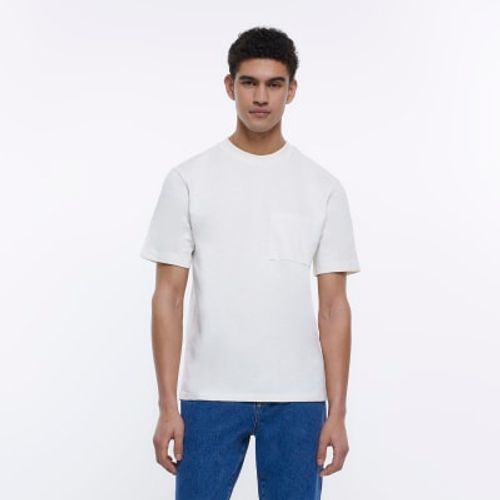 Mens River Island Ecru...