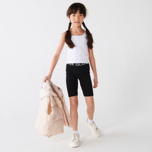 River Island Girls Black Ri Elasticated Cycle Shorts