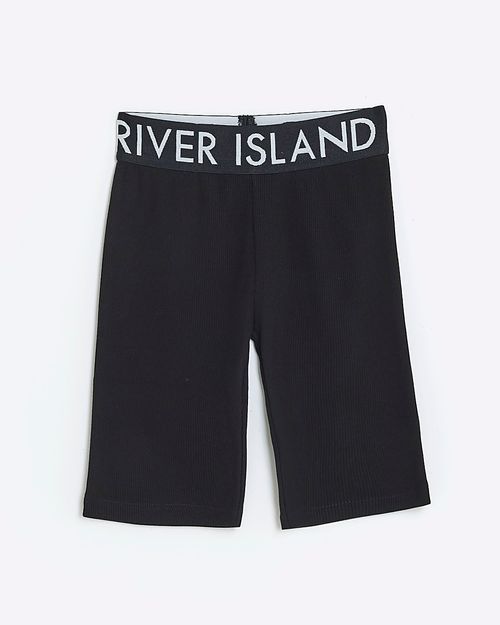 River Island Girls Black Rib...