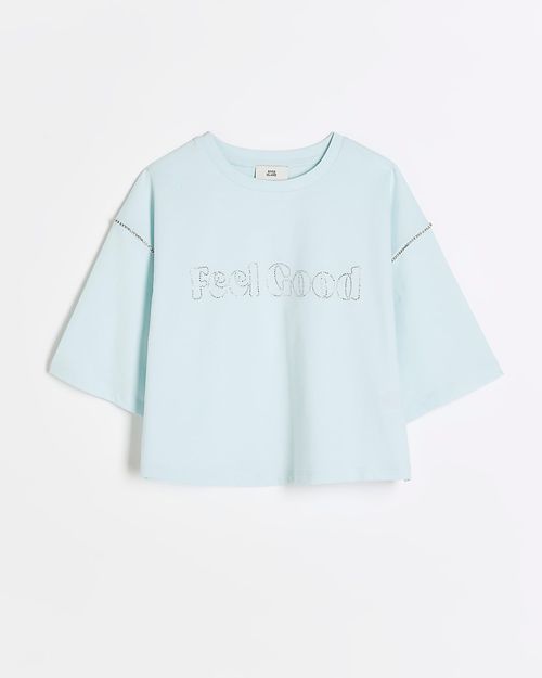 River Island Girls Blue Feel...