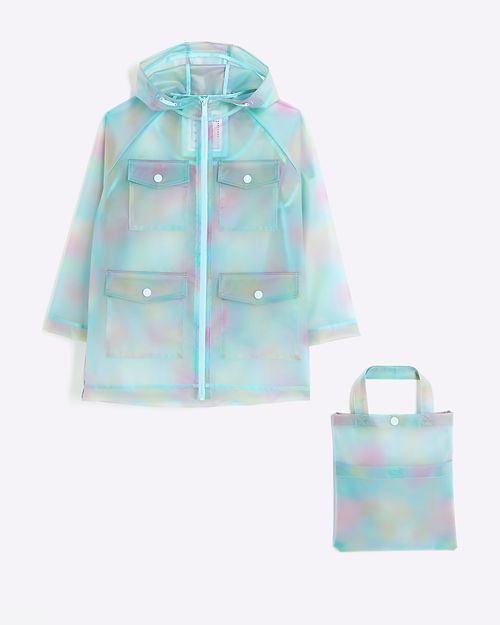 River Island Girls Blue Rain...