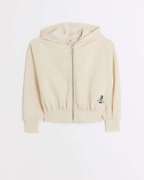 River Island Girls Ecru Zip...