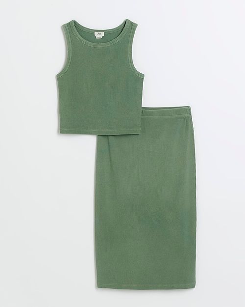 River Island Girls Khaki Tank...