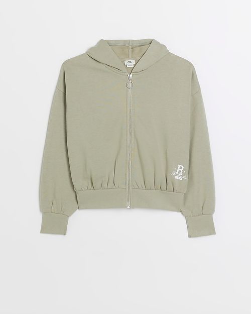 River Island Girls Khaki Zip...