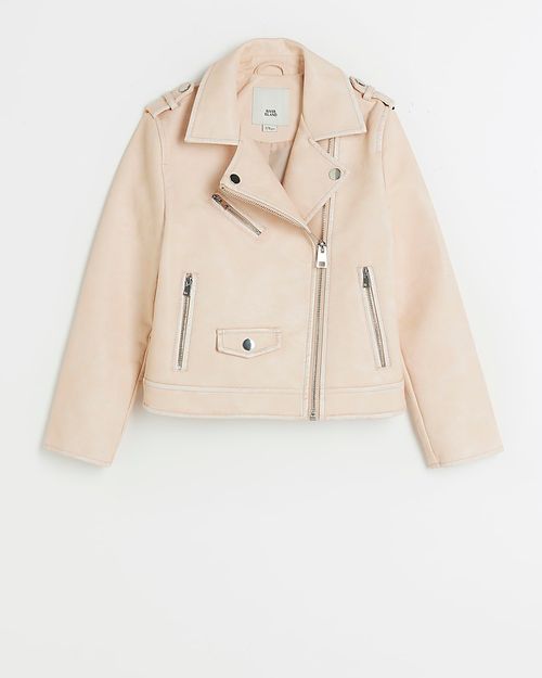 River Island Girls Pink Faux...