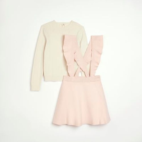 River Island Girls Pink Knit...