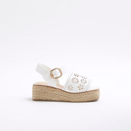 River Island Girls White Cut...