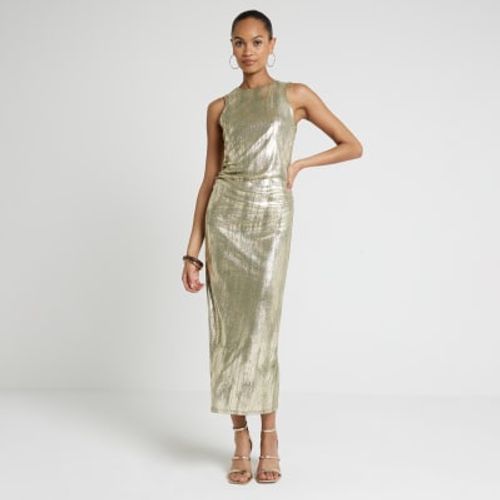 River Island Womens Gold Foil...