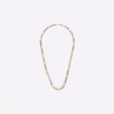 Mens River Island Gold Plated Chain Necklace 20.00 Buchanan