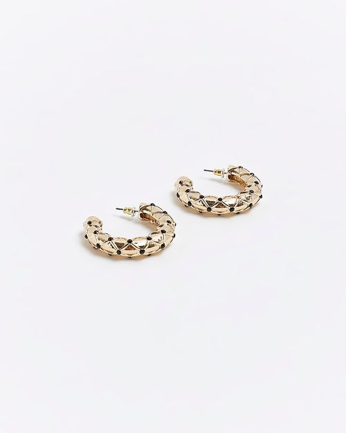 River Island Womens Gold Stud...