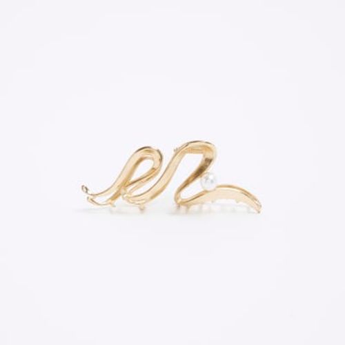 River Island Womens Gold Wave...