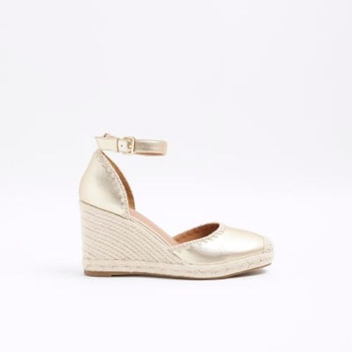 River Island Womens Gold Wide...