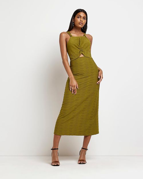 River Island Womens Green Cut...