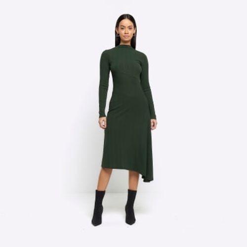 River Island Womens Green Rib...