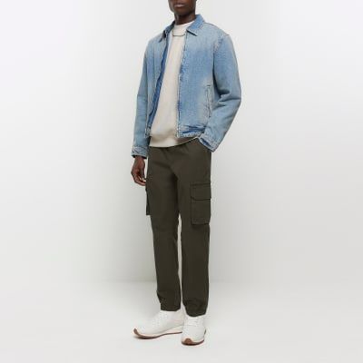 River island slim hotsell fit cargo trousers