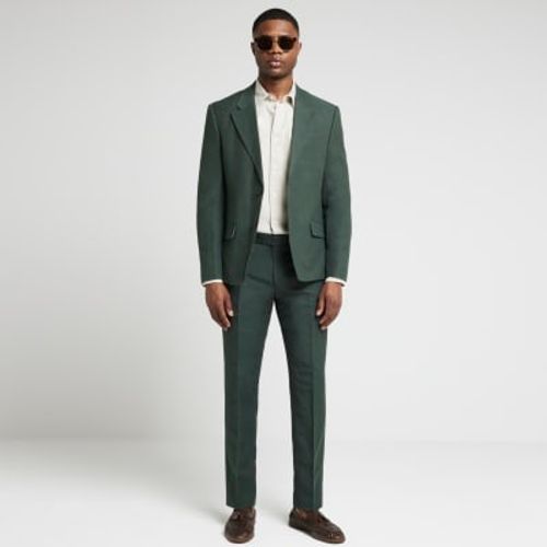 Mens River Island Green Slim...