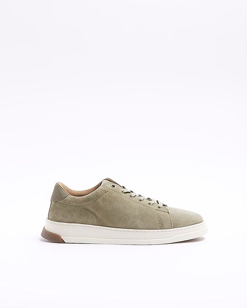 Mens River Island Green Suede...