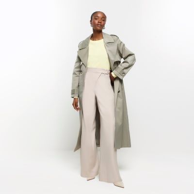 Lightweight Stretch Side Stripe Wide Leg Pants | Talbots