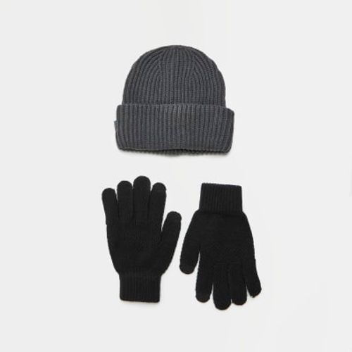 Mens River Island Grey Beanie...