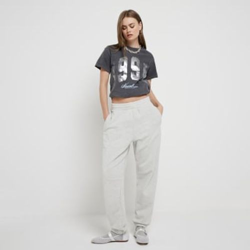 River Island Womens Grey Foil...