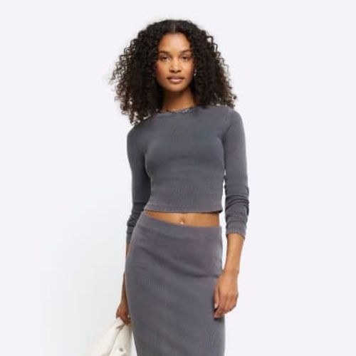 River Island Womens Grey Long...