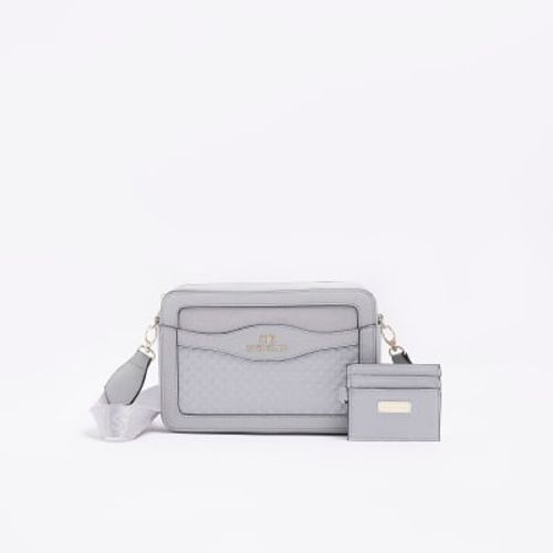 river island cross body bag white