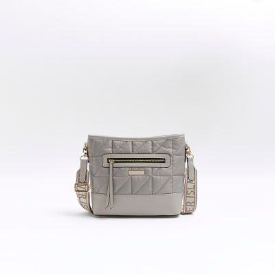 River island grey cross body bag new arrivals