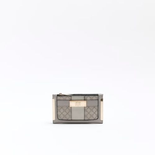 Grey RI monogram cross body bag