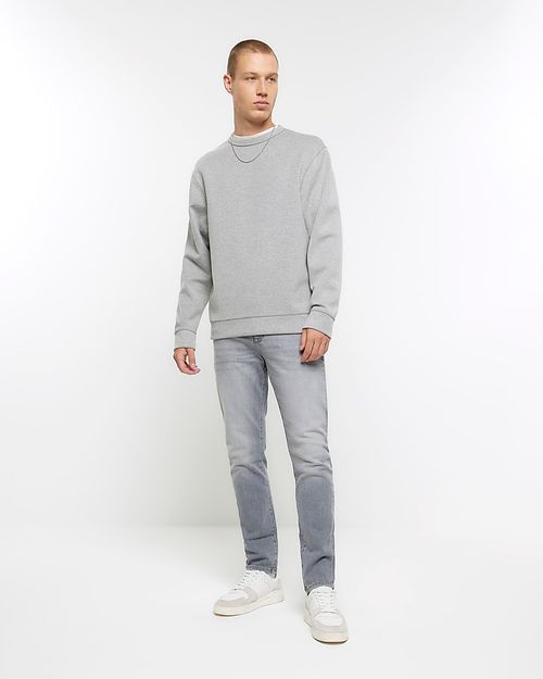 Mens River Island Grey Skinny...