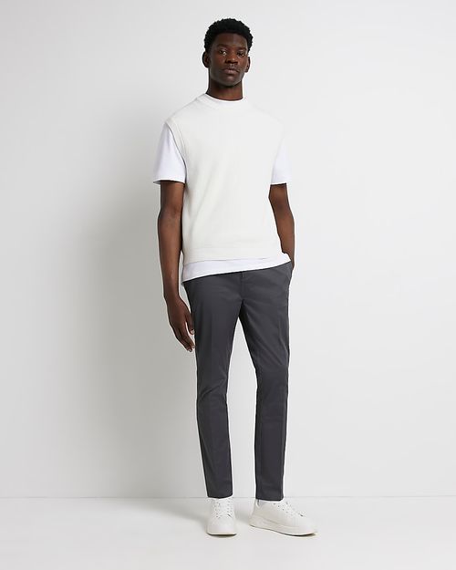 Mens River Island Grey Skinny...