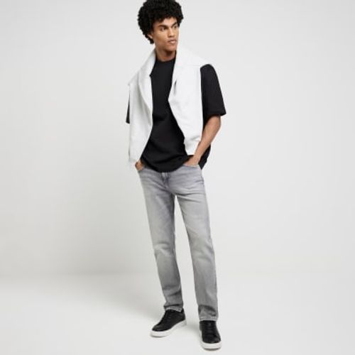 Mens River Island Grey Slim...