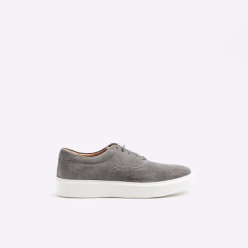 Mens River Island Grey Suede...