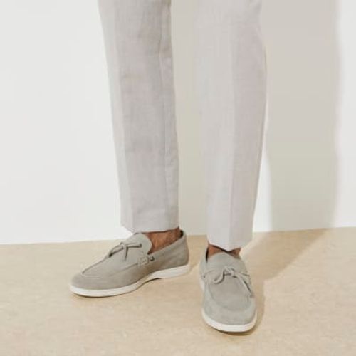 Mens River Island Grey Suede...